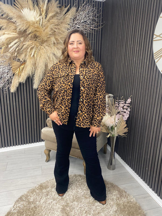 LORNA SHIRT - CAMEL ANIMAL