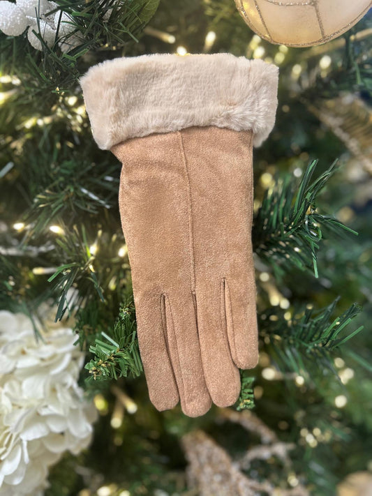 DIANA GLOVES - CAMEL