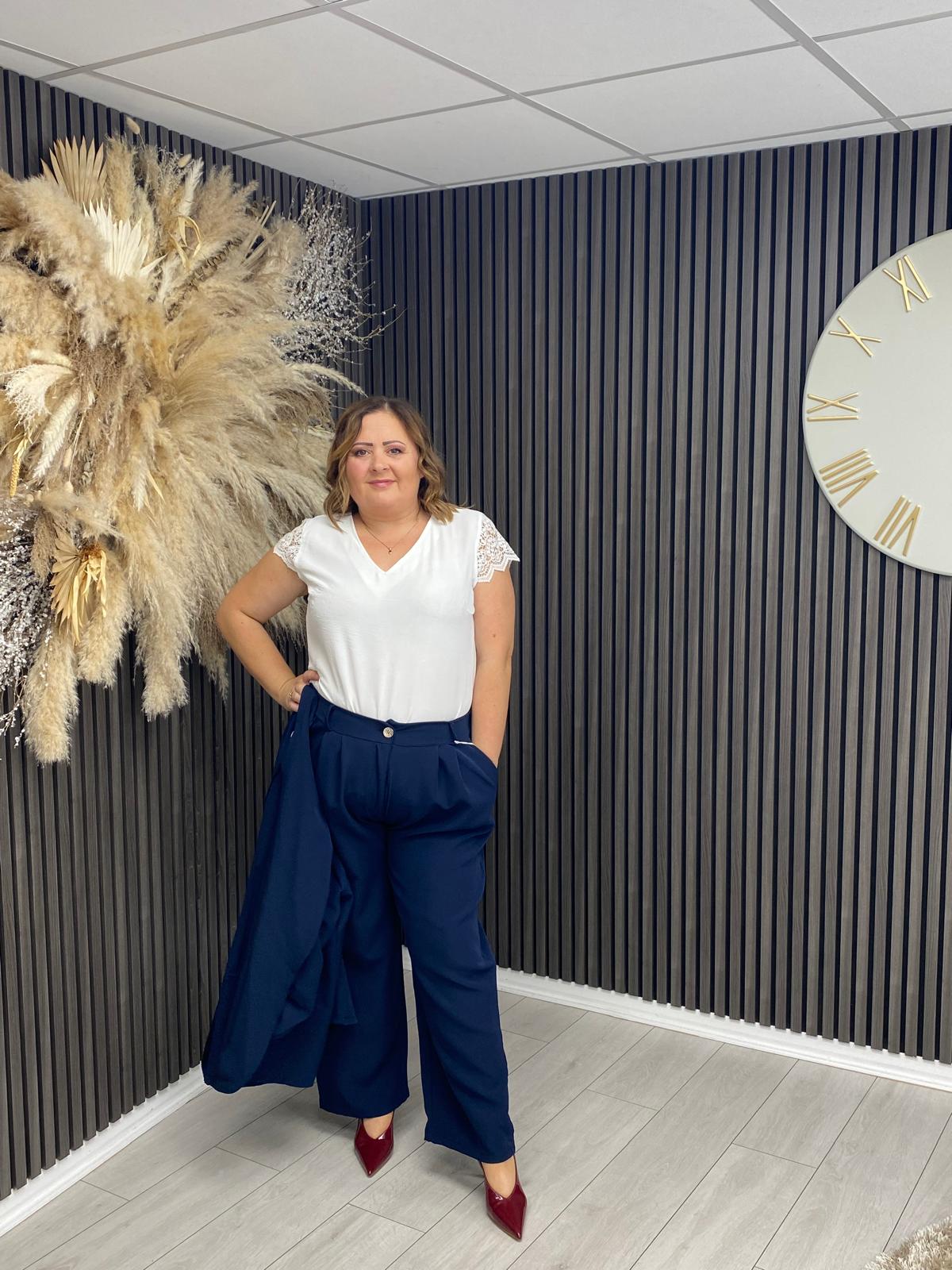 PEARL TROUSERS - NAVY