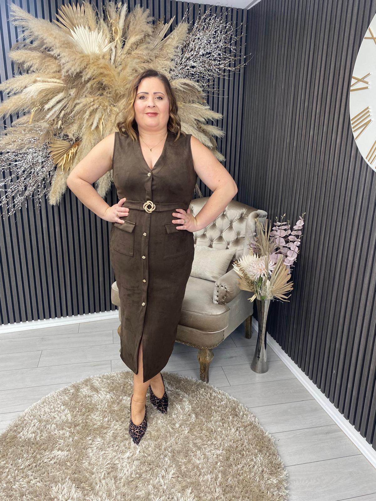 PATRICE DRESS - BROWN