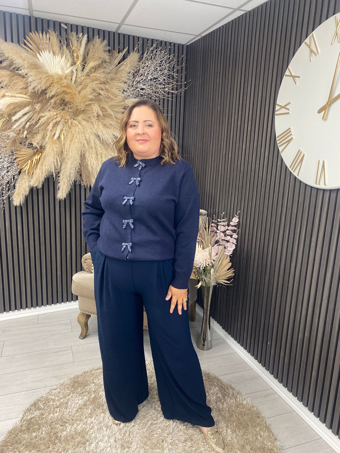 JOANIE CARDIGAN - NAVY